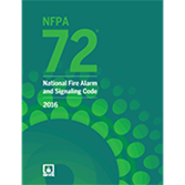 <h1>
	<span style="color: rgb(165, 42, 42);"><span style="font-size: 36px;">NFPA 72</span></span></h1>
<p>
	<span style="color: rgb(165, 42, 42);"><span style="font-size: 26px;">National Fire Alarm and Signaling Code</span></span></p>
<p>
	&nbsp;</p>
<p>
	NFPA 72 provides the latest safety provisions to meet society's changing fire detection, signaling, and emergency communications demands. In addition to the core focus on fire alarm systems, the Code includes requirements for mass notification systems used for weather emergencies; terrorist events; biological, chemical, and nuclear emergencies; and other threats.</p>
